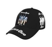 Novalette Unisex Status Sport Baseball Cap Black Quo Dad Cap Baseball Hats Adjustable Women Men Teens Summer Sun Visor Hat for Fans Merch Gift