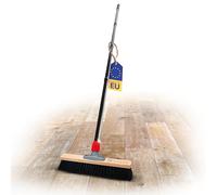 Novaliv Hall Broom 40 cm with Handle Bristles Horsehair Broom Fine with Handle Ideal as Workshop Broom Indoor Broom Industrial Broom Natural Hair Broom Room Broom Hair Broom Soft