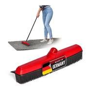 Novaliv Rubber Broom with Handle I Red I Broom Head Without Handle I Knobs Broom Kitchen Home Broom Dust Brush Kitchen Broom Wonder Broom Household Broom