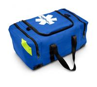 NOVAMEDIC Empty Blue Trauma First Aid Medical Bag, 21"x15"x5", Multi Compartment First Responder Carrier for EMT, Paramedics, Emergency and Medical Supplies Kit, Lightweight and Durable, Blue