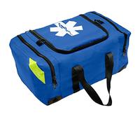 NOVAMEDIC Empty Blue Trauma First Aid Medical Bag, 21"x15"x5", Multi Compartment First Responder Carrier for EMT, Paramedics, Emergency and Medical Supplies Kit, Lightweight and Durable, Blue
