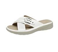NovaNest Women’s Comfort Slide Sandals - Lightweight Platform Slip On Mules with Decorative Buckle - Open Toe Casual Summer Slippers for Indoor & Outdoor