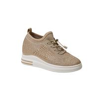 NovaNest Women’s Fashion Sneakers with Hidden Wedge - Lightweight, Stylish, and Comfortable- Size UK 3 to 7.5 Pink