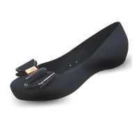 NovaNest Women’s Jelly Shoes - Peep Toe and Closed Toe, UK Sizes 3-7.5, Free Pack of 3 Knee-High Ivachy Bow Socks, Stylish, Flexible & Water-Resistant Flats