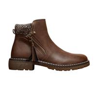 NovaNest Women’s Lace-Up Ankle Boots with Side Zip & Faux Fur Lining - Winter Warm Combat Boots with Anti-Slip Sole - Available in Black, Khaki, Navy & Tan