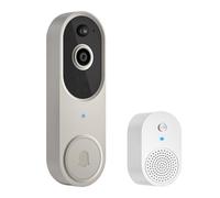 Novaquill 1080P Wireless Video Doorbell Camera, Indoor/Outdoor Surveillance, Cloud Storage(Sold Separately), AI Human Detection, 2.4Ghz Wi-Fi Only, 2-Way Talk, Night Vision