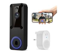 Novaquill Wireless Doorbell Camera with Chime, Cloud Storage, AI Human Detection, 2-Way Talk, Night Vision, 2.4Ghz Wi-Fi Only, for Visitors, Hallway, Front Door Surveillance