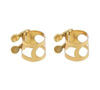 Novara Altos Sax Mouthpiece Ligature Double Screws Saxophone Gold Ligature Fastener,Musical Instrument Accessories