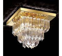 Novaresi Square ceiling light Archimede, gold-plated