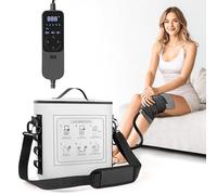 NOVARHOME Cold Therapy Machine with Timer, Portable Ice Machine for Knee After Surgery, Knee Replacement Recovery System with Compression Pad for Shoulder, Hip and Ankle-White