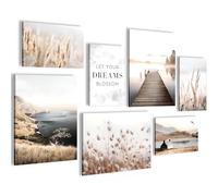 Novart Wall pictures Landscape - COMPLETELY READY TO HANG - Dreams Living Room Bedroom Office - 7 Modern Mood Pictures - N029271a