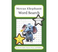 Novas Elephant Word Search: Word searches with easy to read print, about elephants, animals and more 6x9 inches, 50+ puzzles, gift for vacations, holidays, camping, and free time
