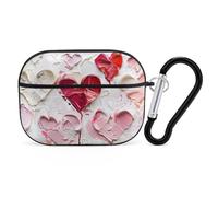 Novastar Compatible with Airpods Pro 2nd Generation Case Cover - Cute Case Compatible with Airpods Pro Case Cover, Textured Heart Abstract Art Case Compatible with Airpods Pro 2 Case