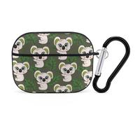 Novastar Compatible with Airpods Pro 2nd Generation Case Cover - Cute Case Compatible with Airpods Pro Case Cover, Green Leafy Big Eyes Koala Case Compatible with Airpods Pro 2 Case