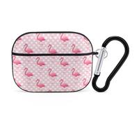 Novastar Compatible with Airpods Pro 2nd Generation Case Cover - Cute Case Compatible with Airpods Pro Case Cover, Cute Flamingo with Heart Case Compatible with Airpods Pro 2 Case