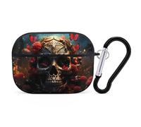 Novastar Compatible with Airpods Pro 2nd Generation Case Cover - Cute Case Compatible with Airpods Pro Case Cover, Artistic Flower Butterfly Skull Case Compatible with Airpods Pro 2 Case