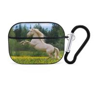 Novastar Compatible with Airpods Pro 2nd Generation Case Cover - Cute Case Compatible with Airpods Pro Case Cover, Horse Rearing Up in The Field Case Compatible with Airpods Pro 2 Case