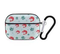Novastar Compatible with Airpods Pro 2nd Generation Case Cover - Cute Case Compatible with Airpods Pro Case Cover, Red Shrimp Green Grass Case Compatible with Airpods Pro 2 Case