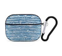 Novastar Compatible with Airpods Pro 2nd Generation Case Cover - Cute Case Compatible with Airpods Pro Case Cover, Ocean On Striped Case Compatible with Airpods Pro 2 Case