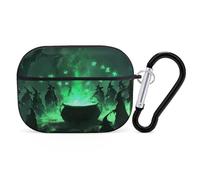 Novastar Compatible with Airpods Pro 2nd Generation Case Cover - Cute Case Compatible with Airpods Pro Case Cover, Halloween Green Forest Witch (2) Case Compatible with Airpods Pro 2 Case