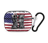 Novastar Compatible with Airpods Pro 2nd Generation Case Cover - Cute Case Compatible with Airpods Pro Case Cover, Home of The Free Because of The Brave Case Compatible with Airpods Pro 2 Case