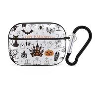 Novastar Compatible with Airpods Pro 2nd Generation Case Cover - Cute Case Compatible with Airpods Pro Case Cover, Halloween Icon Collection Case Compatible with Airpods Pro 2 Case