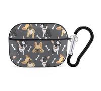 Novastar Compatible with Airpods Pro 2nd Generation Case Cover - Cute Case Compatible with Airpods Pro Case Cover, Two Color French Bulldog Case Compatible with Airpods Pro 2 Case