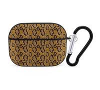 Novastar Compatible with Airpods Pro 2nd Generation Case Cover - Cute Case Compatible with Airpods Pro Case Cover, Modern Snake Pattern Yellow Case Compatible with Airpods Pro 2 Case