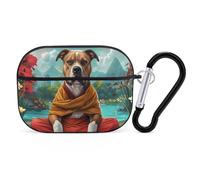 Novastar Compatible with Airpods Pro 2nd Generation Case Cover - Cute Case Compatible with Airpods Pro Case Cover, Meditating French Bulldog Case Compatible with Airpods Pro 2 Case