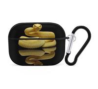 Novastar Compatible with Airpods Pro 2nd Generation Case Cover - Cute Case Compatible with Airpods Pro Case Cover, Yellow White-Lipped Snake Case Compatible with Airpods Pro 2 Case
