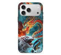 Novastar Compatible with iPhone 17 Pro Max Case Thin Slim 6.9'' - TPU Dragon Tiger Mythical Clash Pattern Cover Compatible with iPhone 17 Pro Max Phone Case Protective Rugged, Anti-Scratch Shockproof