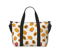 Novastar Laptop Tote Bag for Women Work - Apricots fruits Overnight Weekender Bags for Women Travel, Gym Bag for Women Men, Personal Item Crossbody Travel Bags for Women Men Carry On