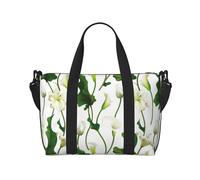 Novastar Laptop Tote Bag for Women Work - Calla Lily Flowers Bloom Overnight Weekender Bags for Women Travel, Gym Bag for Women Men, Personal Item Crossbody Travel Bags for Women Men Carry On
