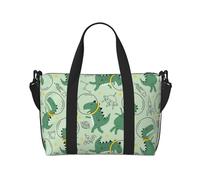 Novastar Laptop Tote Bag for Women Work - Cute Dinosaurs in Space Overnight Weekender Bags for Women Travel, Gym Bag for Women Men, Personal Item Crossbody Travel Bags for Women Men Carry On