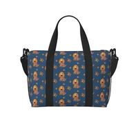 Novastar Laptop Tote Bag for Women Work - Cute Dog Footprints Overnight Weekender Bags for Women Travel, Gym Bag for Women Men, Personal Item Crossbody Travel Bags for Women Men Carry On