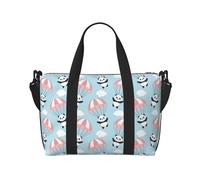 Novastar Laptop Tote Bag for Women Work - Cute Panda Flying in the Sky Overnight Weekender Bags for Women Travel, Gym Bag for Women Men, Personal Item Crossbody Travel Bags for Women Men Carry On