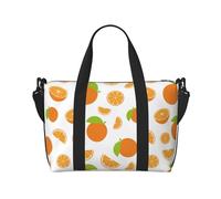 Novastar Laptop Tote Bag for Women Work - Cute Sweet Orange Overnight Weekender Bags for Women Travel, Gym Bag for Women Men, Personal Item Crossbody Travel Bags for Women Men Carry On