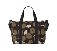 Novastar Laptop Tote Bag for Women Work - floral doodles print Overnight Weekender Bags for Women Travel, Gym Bag for Women Men, Personal Item Crossbody Travel Bags for Women Men Carry On