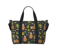 Novastar Laptop Tote Bag for Women Work - Funny Sloths In The Forest Overnight Weekender Bags for Women Travel, Gym Bag for Women Men, Personal Item Crossbody Travel Bags for Women Men Carry On