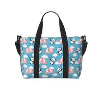 Novastar Laptop Tote Bag for Women Work - Panda Flying in the Sky Overnight Weekender Bags for Women Travel, Gym Bag for Women Men, Personal Item Crossbody Travel Bags for Women Men Carry On
