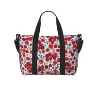 Novastar Laptop Tote Bag for Women Work - Red hawthorn Overnight Weekender Bags for Women Travel, Gym Bag for Women Men, Personal Item Crossbody Travel Bags for Women Men Carry On