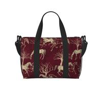 Novastar Laptop Tote Bag for Women Work - Vintage Cute Horse Dead Tree Overnight Weekender Bags for Women Travel, Gym Bag for Women Men, Personal Item Crossbody Travel Bags for Women Men Carry On