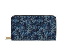 Novastar Leather Thin Slim Wallets for Women Men - Palm tree_AB Card Wallet for Women Men with Zipper