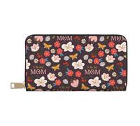Novastar Leather Thin Slim Wallets for Women Men - To The Best Mom Card Wallet for Women Men with Zipper
