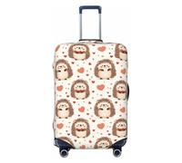 Novastar Luggage Cover Protector - Soft Cute Hedgehog Heart Print Suitcase Covers for Luggage Fit 29-32 Inch Suitcase