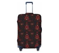 Novastar Luggage Cover Protector - Soft Dark Red Lion A Print Suitcase Covers for Luggage Fit Inch Suitcase, Black, 29-32