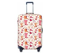 Novastar Luggage Cover Protector - Soft Heart Cowboy Boots Print Suitcase Covers for Luggage Fit 22-24 Inch Suitcase