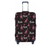 Novastar Luggage Cover Protector - Soft Paris Eiffel Heart Print Suitcase Covers for Luggage Fit 29-32 Inch Suitcase