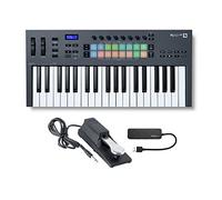 Novation FLkey 37 37-Key MIDI Keyboard Controller for FL Studio Bundle with Sustain Pedal and 4-Port USB 3.0 Hub (3 Items)