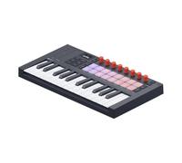 Novation - FLkey Mini 25 MK2, 25-key Mini Keyboard with 16 Velocity-Sensitive RG